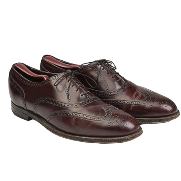 Allen Edmonds Mens 01445 Leather Loafer Dress Oxford shoes sz 9.5D main image 8